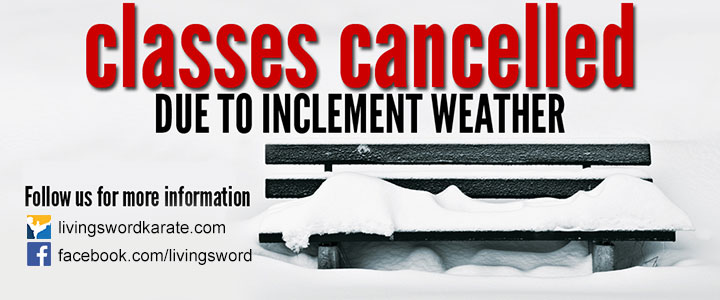 Classes Cancelled 8-31-2017